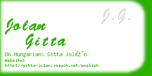 jolan gitta business card